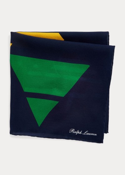 Men's Ralph Lauren Geometric Silk Pocket Square | 036284XNW